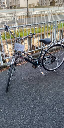 ★ジモティ割あり★  軽快車 26インチ グリーン クリーニング済み SJ1681