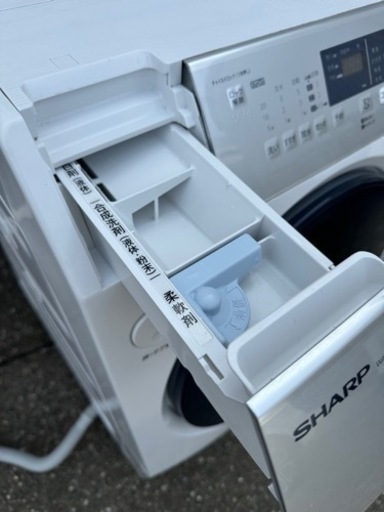 2020年製 美品 SHARP シャープ ドラム式洗濯乾燥機 ES-H10D-WL 左開き