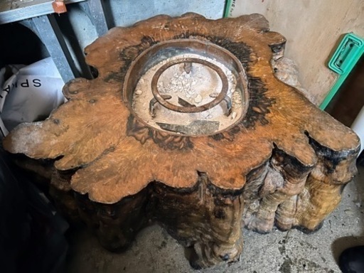 切り株 囲炉裏 現地引取