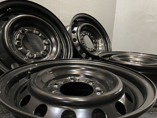 送料込☆ハイエース　鉄 ホイール 15 インチ６穴-PCD139.7☆4本 激安 中古 4本セット】 トヨタ ハイエース 200系/ジャストロー 純正