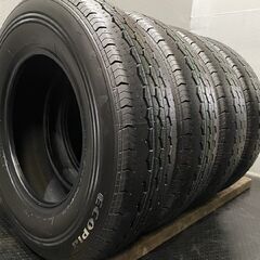 ①ハイエース　新車外し４本分 BRIDGESTONE エコピア195/80R15 ①ハイエース 新車外し4本分 BRIDGESTONE エコピア195/80R15 バリ溝