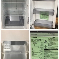 S284 ☆ TOSHIBA GR-T15BS（W） [冷蔵庫 （153L・右開き） 2ドア BS
