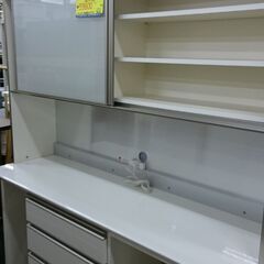 (お買い上げありがとうございます。）パモウナ　ワイド2面レンジボード 　１６０ｃｍ幅　オートクローザー　食器棚　白　コンセント付　キッチン収納　　高く買取るゾウ八幡東店 お買い上げありがとうございます。）パモウナ ワイド2面レンジボード