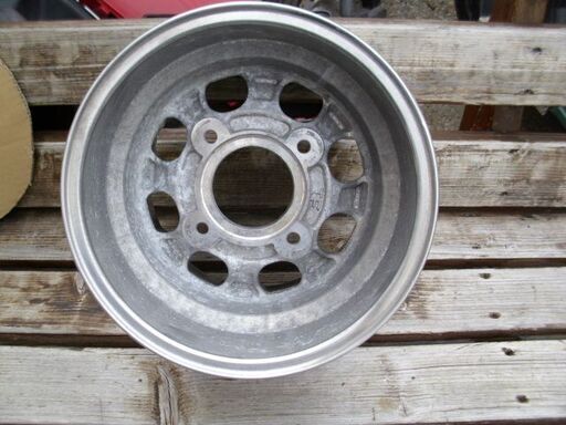 ジャイロ・トライク・バギー等に！10インチ8J ワイドアルミホイル 中古