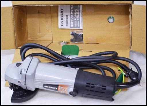未使用 HiKOKI PDH-100J 100mm 電気ディスクグラインダ 100V