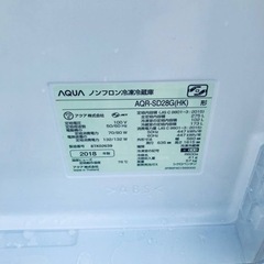 ✨2018年製✨ 582番 アクア✨冷凍冷蔵庫✨AQR-SD28G(HK)‼️