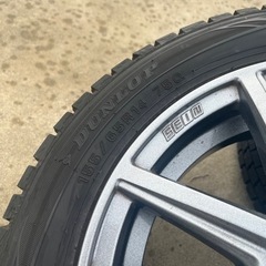 山9割！スタッドレスタイヤ4本 155/65R14