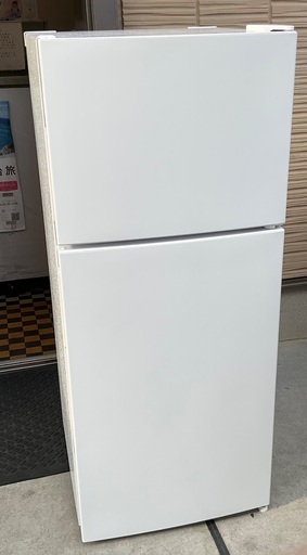【RKGRE-101】特価！maxzen/118L 2ドア冷凍冷蔵庫/JR118ML01WH/中古品/2022年製/当社より近隣無料配達！