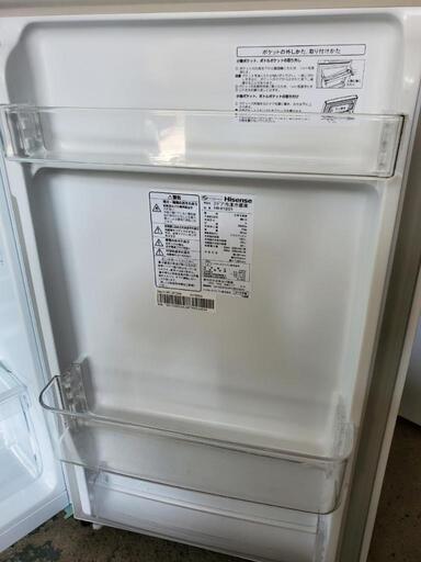 【売約済み】きれいなホワイトの冷凍冷蔵庫120L ハイセンス クリーニング済みでお買得！