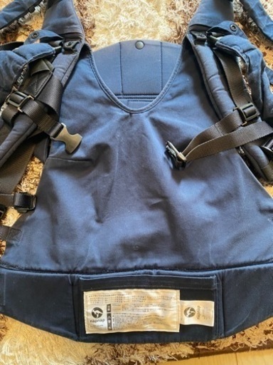 双子 抱っこ紐 ナップナップ ネイビー 試着のみ】napnap ふたご抱っこ