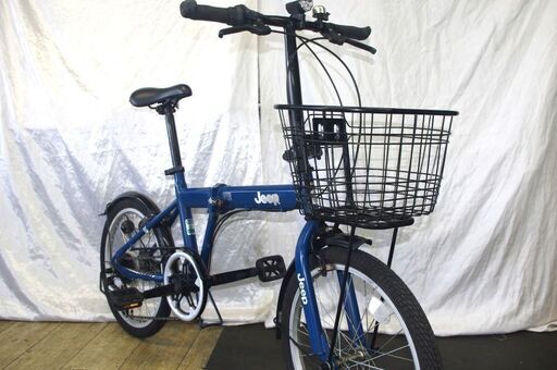 中古品】Jeep ジープ 折り畳み自転車 JE-206G シマノ6段変速 20型 中古