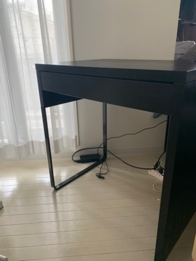 【PC、学習用机に】IKEA MICKE 黒＋グレーのチェア