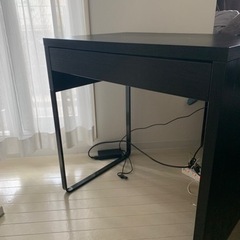 【PC、学習用机に】IKEA MICKE 黒＋グレーのチェア
