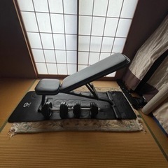 リーディングエッジ　トレーニングベンチ（調整可能）・ダンベル（片方30kg）セット　神戸ならどこでも配送します！