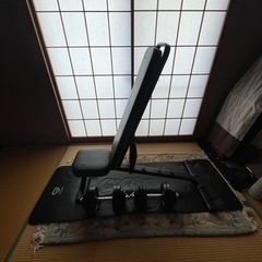 リーディングエッジ　トレーニングベンチ（調整可能）・ダンベル（片方30kg）セット　神戸ならどこでも配送します！