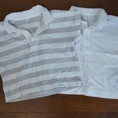 【処分】【無料】80-90cm 無印良品 ワイドポロシャツ 2枚セット