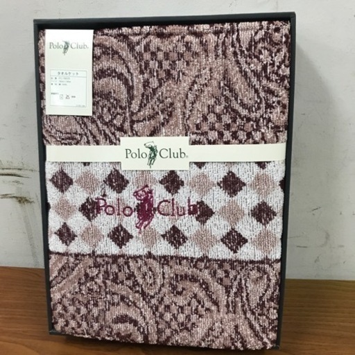 ロ2303-389 polo club タオルケット 140×190cm 未使用品