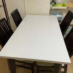 白ダイニングテーブル お急ぎ！御相談可能！値下げしました