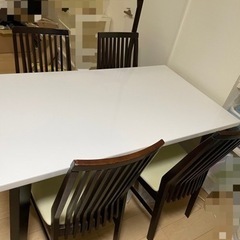 白ダイニングテーブル お急ぎ！御相談可能！値下げしました