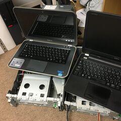 ジャンクノートPC２台、ジャンクデスクトップPC２台、その他