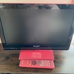 テレビAQUOS19vアクオス2011年製ピンク