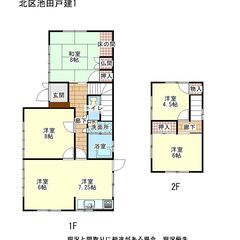 見晴らしの良い庭と広い家の戸建です。　ペット相談　APタウン北熊本まで1.2キロの画像