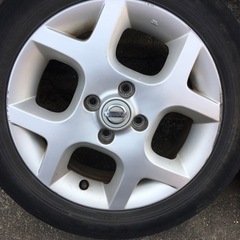 15インチ,ホイール&タイヤ 4本セット　日産キューブキュービック純正