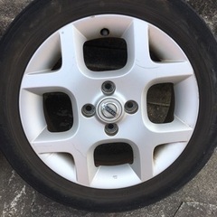15インチ,ホイール&タイヤ 4本セット　日産キューブキュービック純正