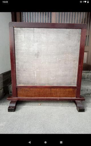 木製衝立　幅約１００cm(枠内)　高さ約１１４cm