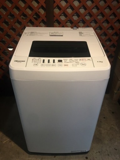 ハイセンス　2019年製　4.5kg全自動洗濯機
