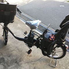 地域限定送料無料　パナソニック　ギュットミニ　KD　ラクイック　三人乗り　16AH　20インチ　黒　ビッケポーラー　神戸市　電動自転車