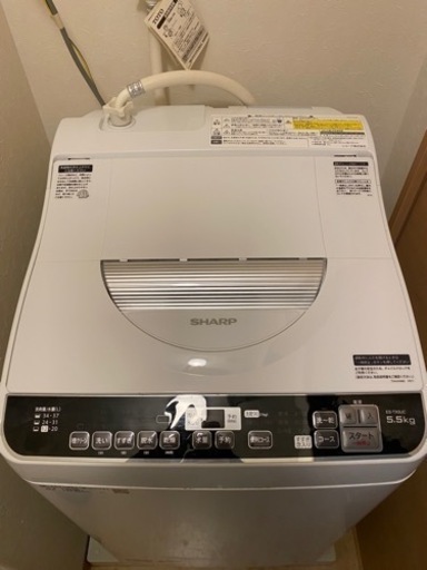 今週土日急募特別価格【美品】SHARP 電気洗濯乾燥機　ES-TX5UC 2019年製