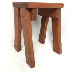 🔷🔶🔷UNY2/87 手作り 木製 カウンターチェア 腰掛 椅子...