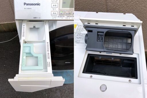 ㊼【税込み】パナソニック 10kg/6kg ドラム式洗濯乾燥機 NA-VX860SL 左開き 洗濯機 2016年製【PayPay使えます】