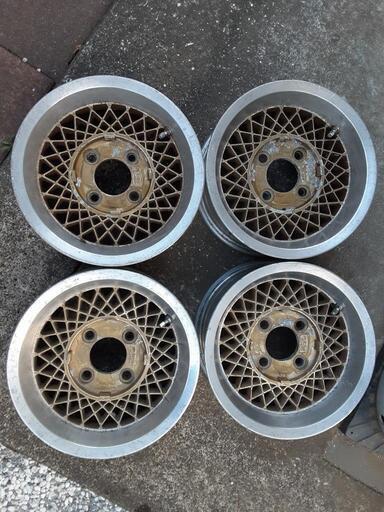 13インチ ワタナベ 4.5J+36 114.3 希少 当時物 旧車 中古アルミホイール【