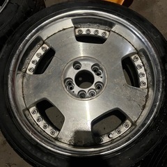 値下げ！４本セット！work ワーク18インチ　ユーロライン　タイヤ付き！