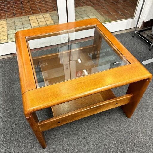 カリモク家具 ガラステーブル センターテーブル ローテーブル ガラス天板