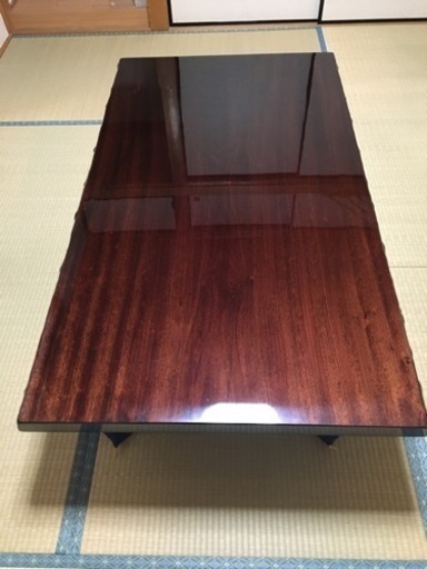 銘木家具　一枚板の座卓