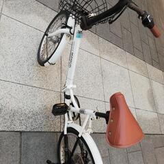 【お譲り先決定】折りたたみ自転車　マイパラス　M-204 ホワイト