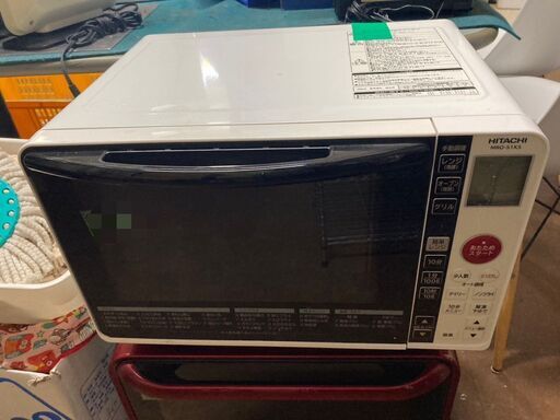 ☆中古￥9,800！【会員価格￥8,800】HITACHI　オーブンレンジ　家電　2018年製　MRO-S1KS型　【BC058】