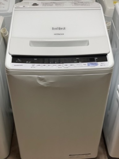 送料・設置込み　洗濯機　7kg HITACHI 2018年製