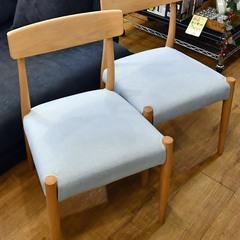 ○2022年購入○モモナチュラル アルダー材 ダイニングチェア 2脚セット