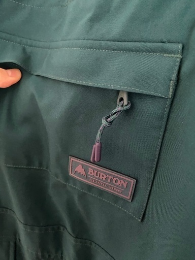 値下げ！！【着画あり】バートン 注文 ビブパン 青緑 