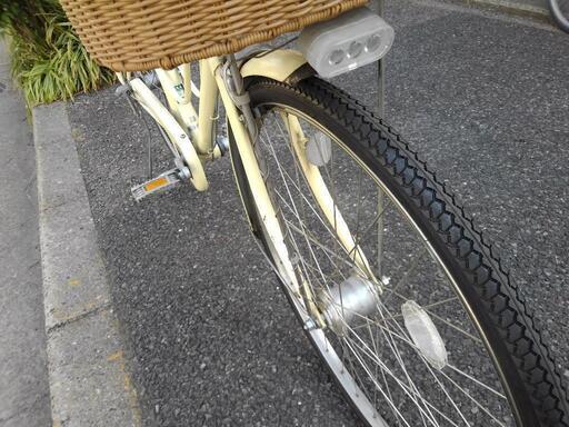 中古自転車2457 前後タイヤ新品！ ブリヂストン カジュナ CS63T5