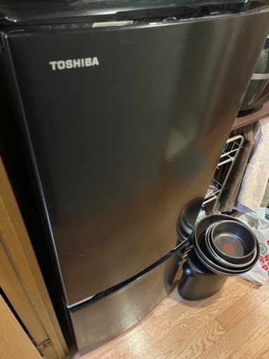 【冷蔵庫】TOSHIBA GR-U15BS-K