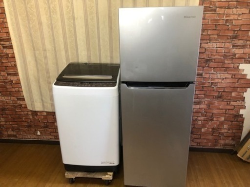 【送料無料】新生活 大きめ冷蔵庫 洗濯機セット 管理番号3113