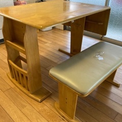 【3/19処分】テーブルとベンチ