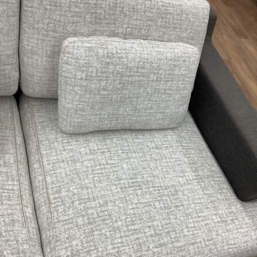 無印良品　グレー2人掛けソファ ゆ様専用】無印良品 グレー 布製 2人掛けソファ 木製フレ