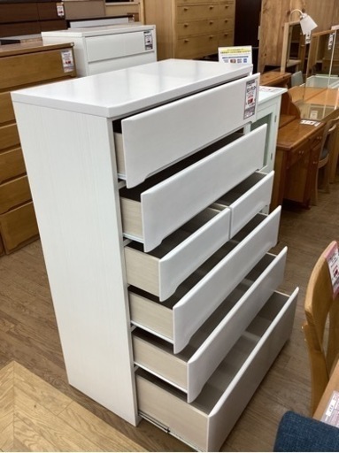 KC-27【新入荷 リサイクル品】ニトリ オウカ2 90ハイチェスト 白