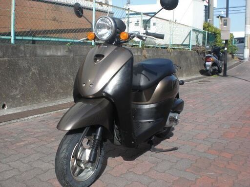 低走行06562キロ AF67 トゥデイ Fi ブラウン バッテリー/シートカバー/ベルト新品交換済み